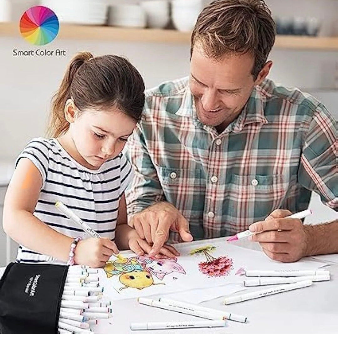 12 Colors Double-Head Acrylic Marker Set