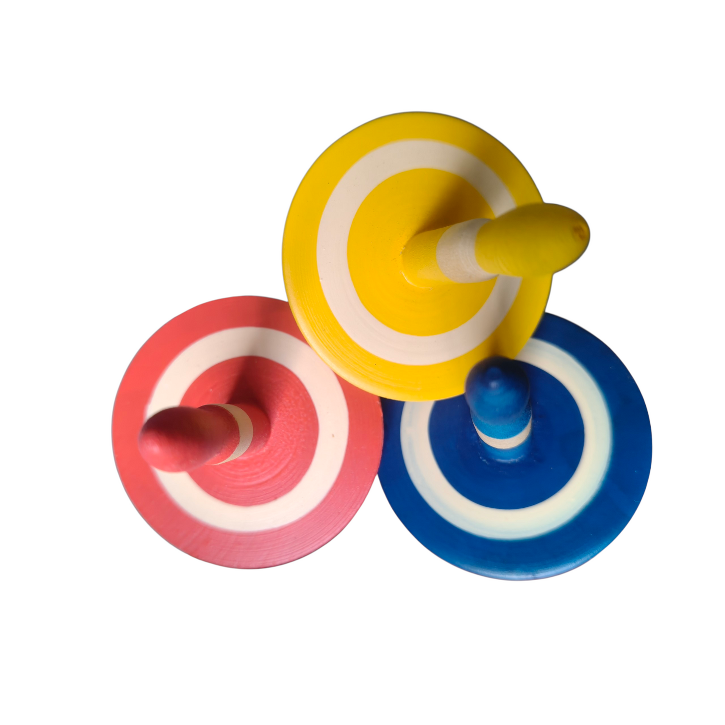Wooden Spin Top Set of 5 | Colorful Handcrafted Spinning Toys for Kids