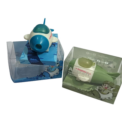 Aeroplane Sharpener with Eraser – 2-in-1 Fun Stationery for Kids