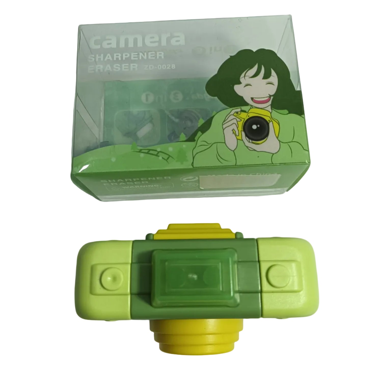 Camera Sharpener with Eraser – Cute 2-in-1 Stationery for Kids