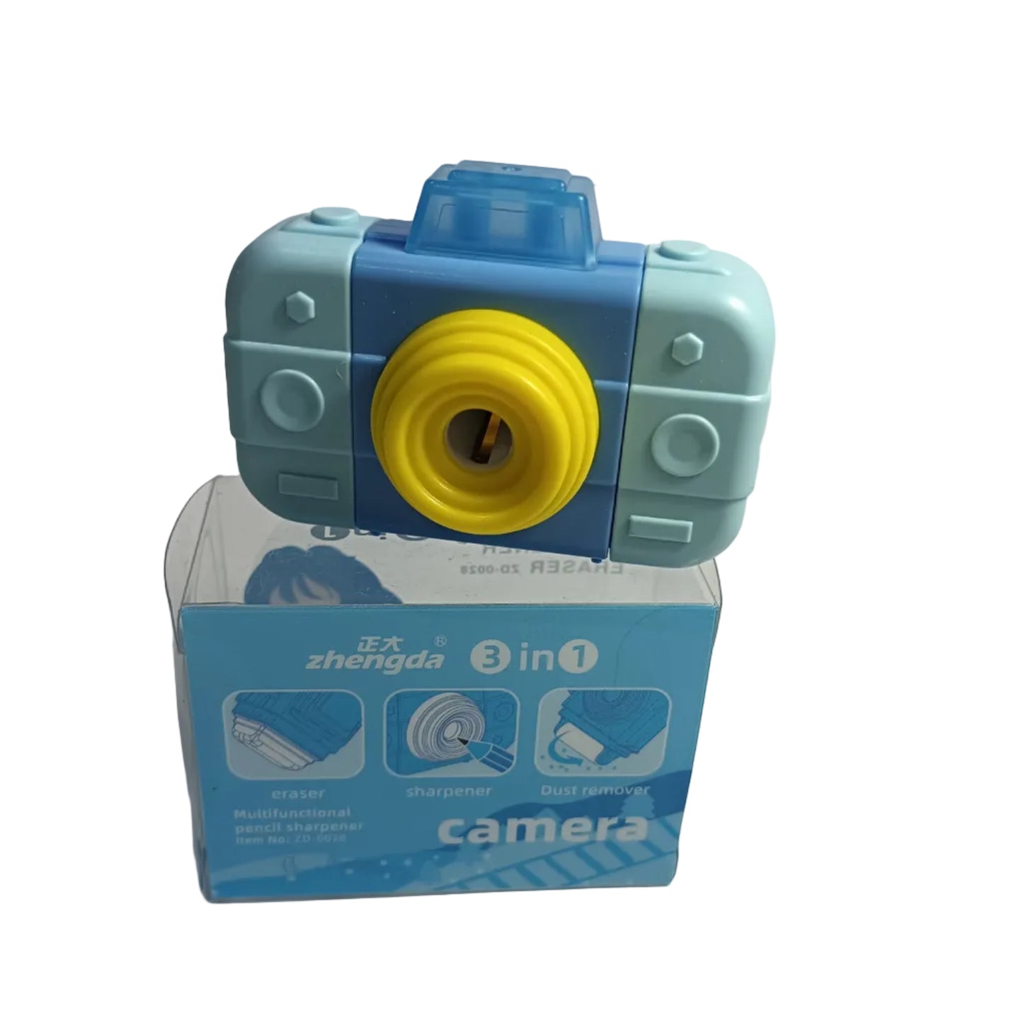 Camera Sharpener with Eraser – Cute 2-in-1 Stationery for Kids