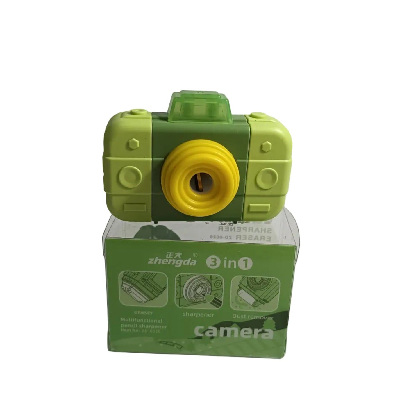 Camera Sharpener with Eraser – Cute 2-in-1 Stationery for Kids