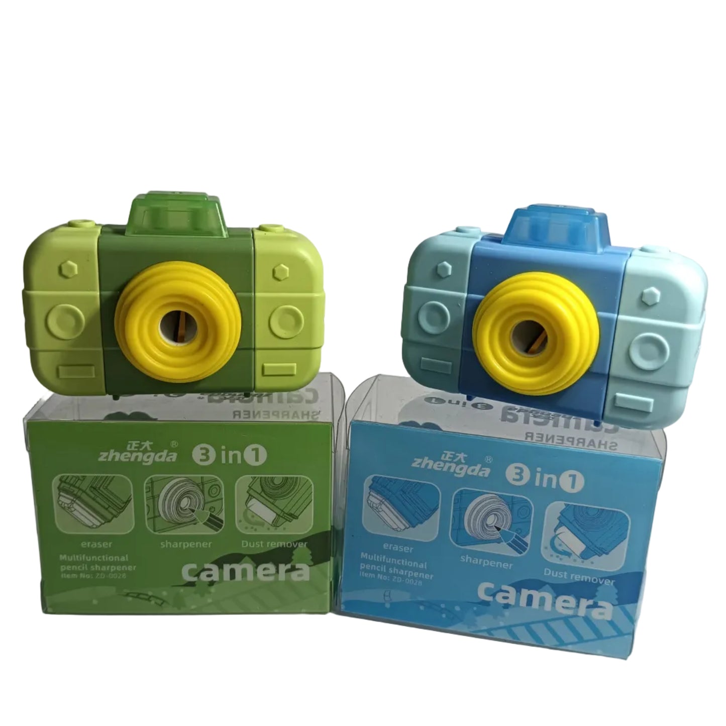 Camera Sharpener with Eraser – Cute 2-in-1 Stationery for Kids
