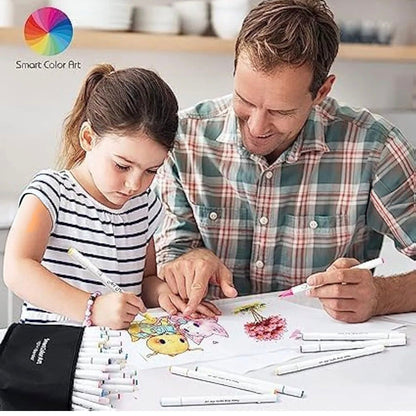 12 Colors Double-Head Acrylic Marker Set