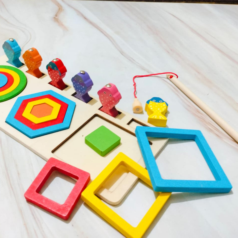 Catch & Sort – Shape Sorter with Fishing Fun