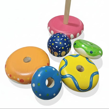 Bright Joy Wooden Stacker (1–3 Years)