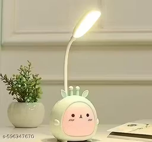 Cute Cartoon LED Table Lamp – Rechargeable Study & Bedside Light for Kids