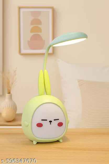 Cute Cartoon LED Table Lamp – Rechargeable Study & Bedside Light for Kids