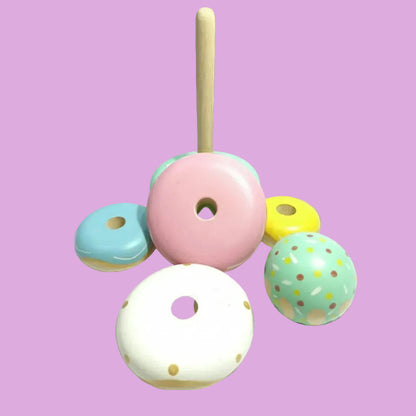 Wooden Ring Stacker – Pastel Edition (1 –3 Years)