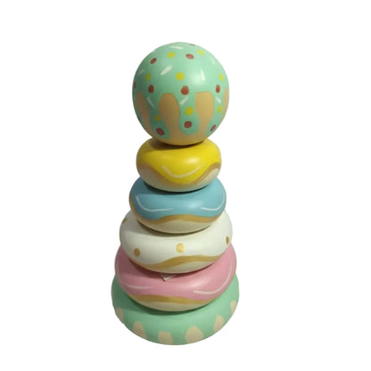 Wooden Ring Stacker – Pastel Edition (1 –3 Years)
