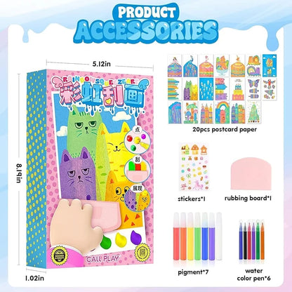 Magic Scratch Art Coloring Kit for Kids – Creative DIY Activity Set