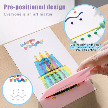 Magic Scratch Art Coloring Kit for Kids – Creative DIY Activity Set