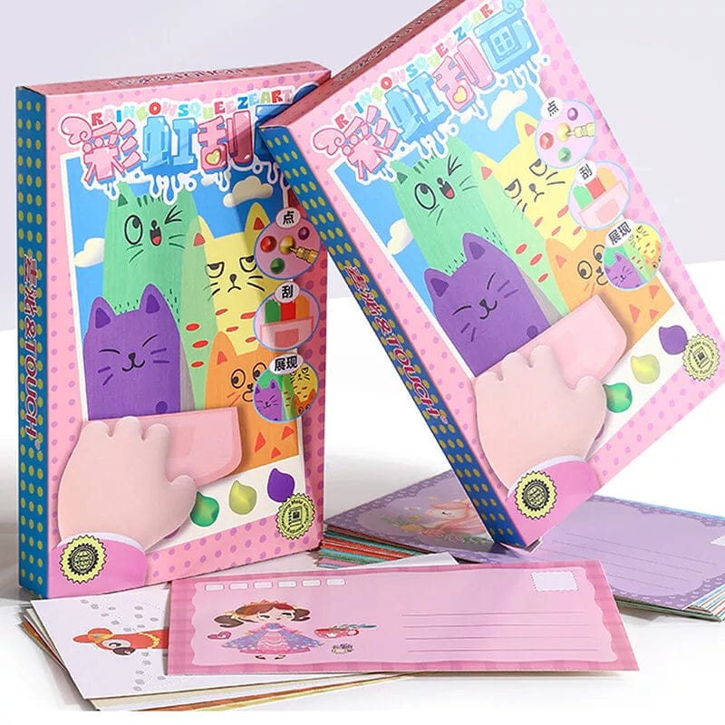 Magic Scratch Art Coloring Kit for Kids – Creative DIY Activity Set