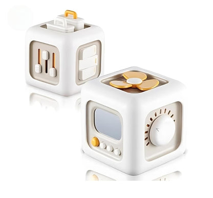 6-in-1 Sensory Busy Cube | Toddler Learning & Activity Toy